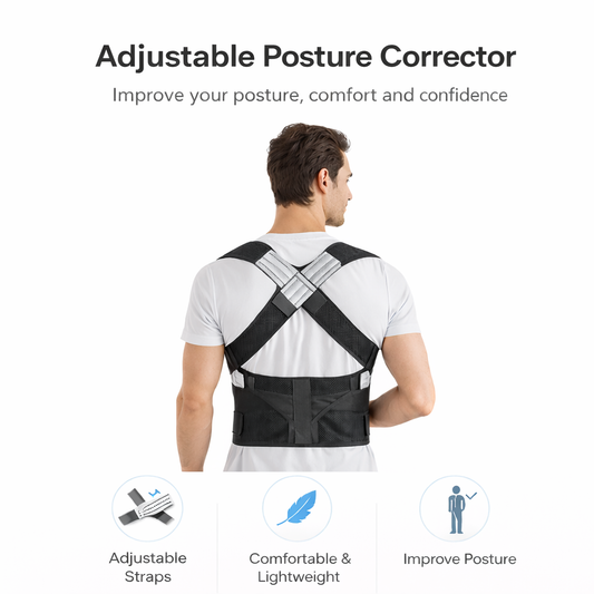 Adjustable Posture Corrector Brace – Unisex Spine Support Vest